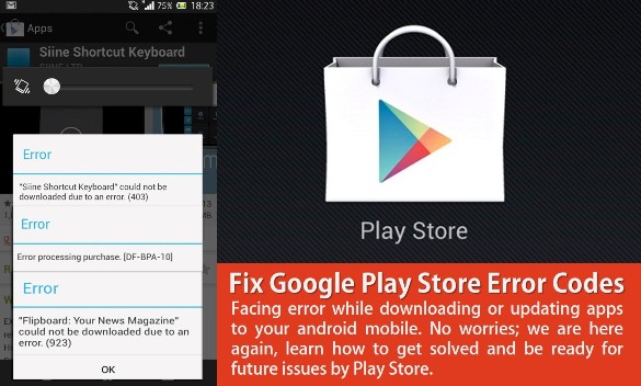 Fix Common Google Play Store Error 2020 — why play store not downloading apps? Why does it say server error on Google Play? How do I reinstall Google Play store? Why is my google play store not working? Facing Google play store error on downloading updating app on mobile, then Learn how to fix common Google play store error codes 491, 413, 495, 941, 921, 924, 923, 926, 961, 963, 971, 504, -505,-506, 693, 919, DF-BPA_09, Df-Dferh-01 & Error -24 AND or error retrieving information from server, error downloading, authentication error, insufficient storage error, check your connection and try again error, Google play store has stopped. Here you are going to be familiar with some of the most common Google Play store errors codes and the solutions to fix.