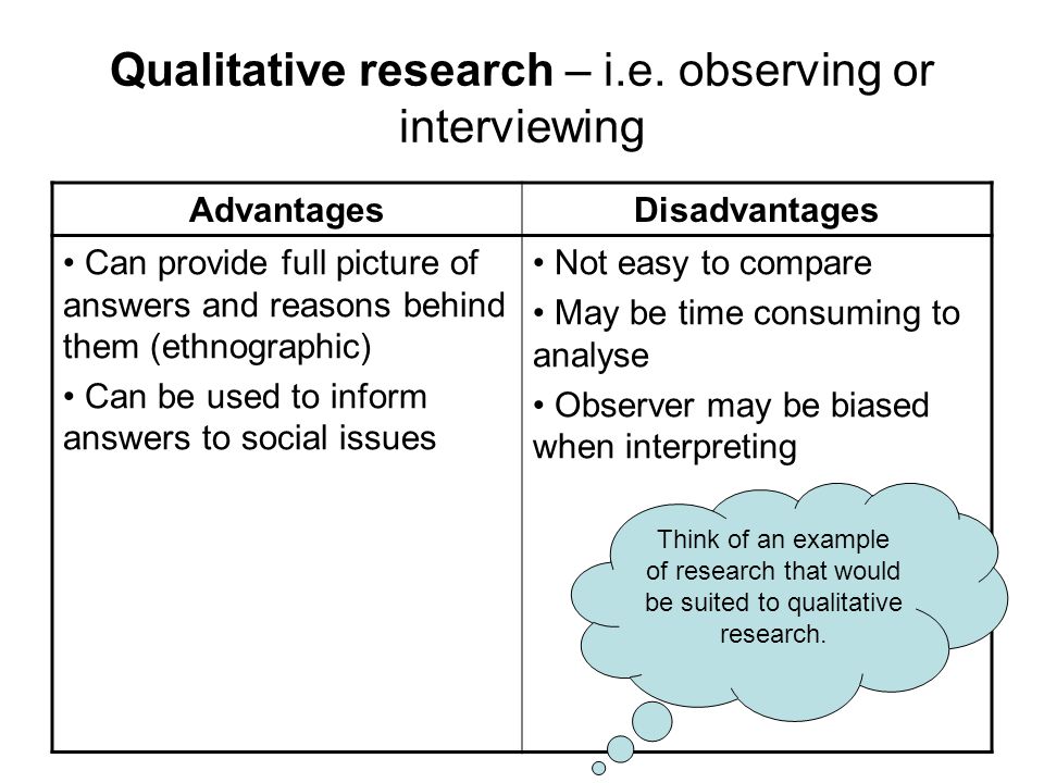 advantages and disadvantages of qualitative research essay