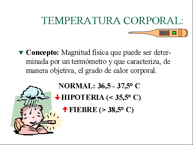 Que Es La Temperatura En Enfermeria