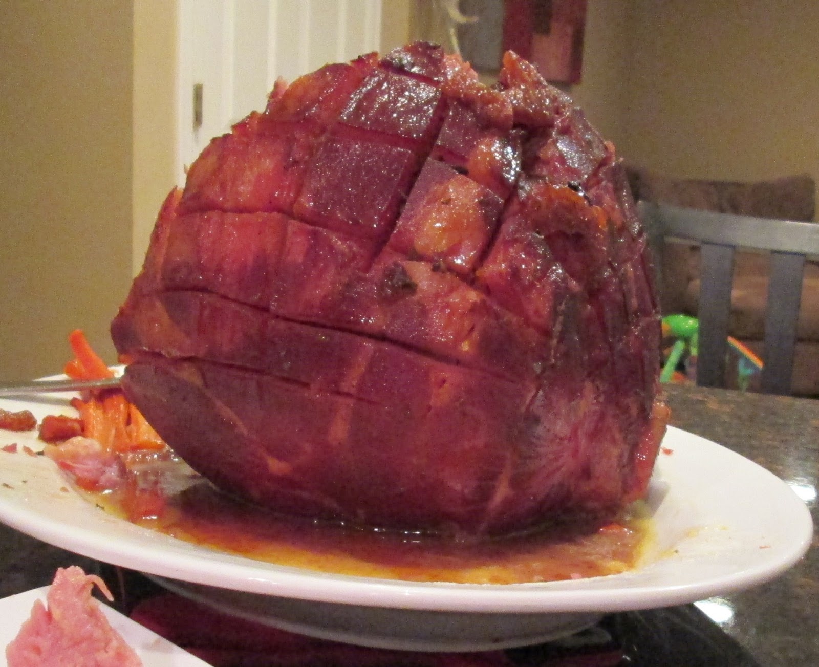 Seattle Soap Girl The BEST Easter Ham Ever! TangerineGlazed Ham with Baby Carrots