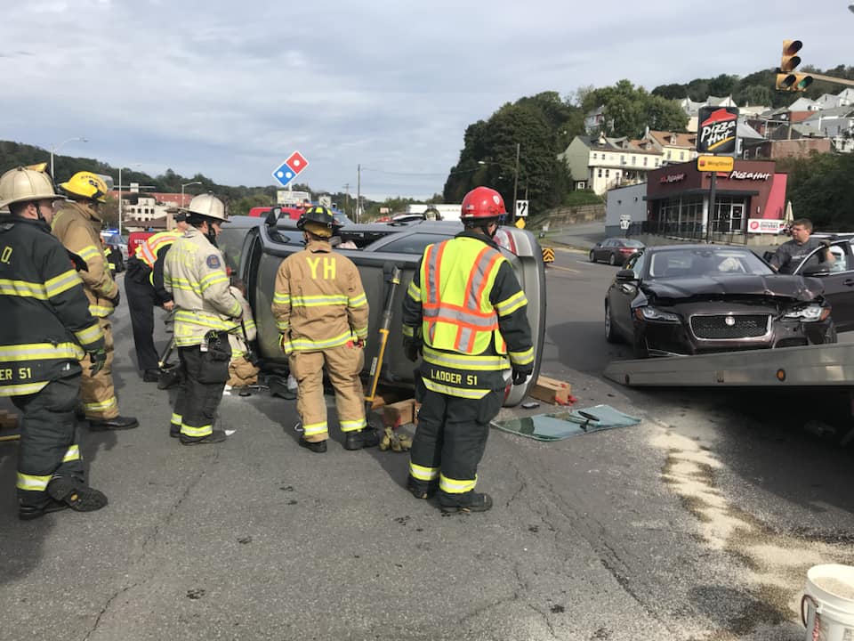 No Injuries Reported in Crash on Route 61 in Pottsville Sunday Morning