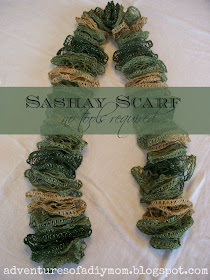How to Make a Scarf using Sashay Yarn and your fingers - Adventures of ...