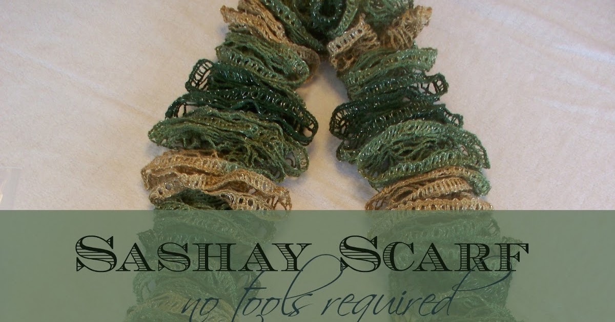 How to Make a Scarf using Sashay Yarn and your fingers Adventures of