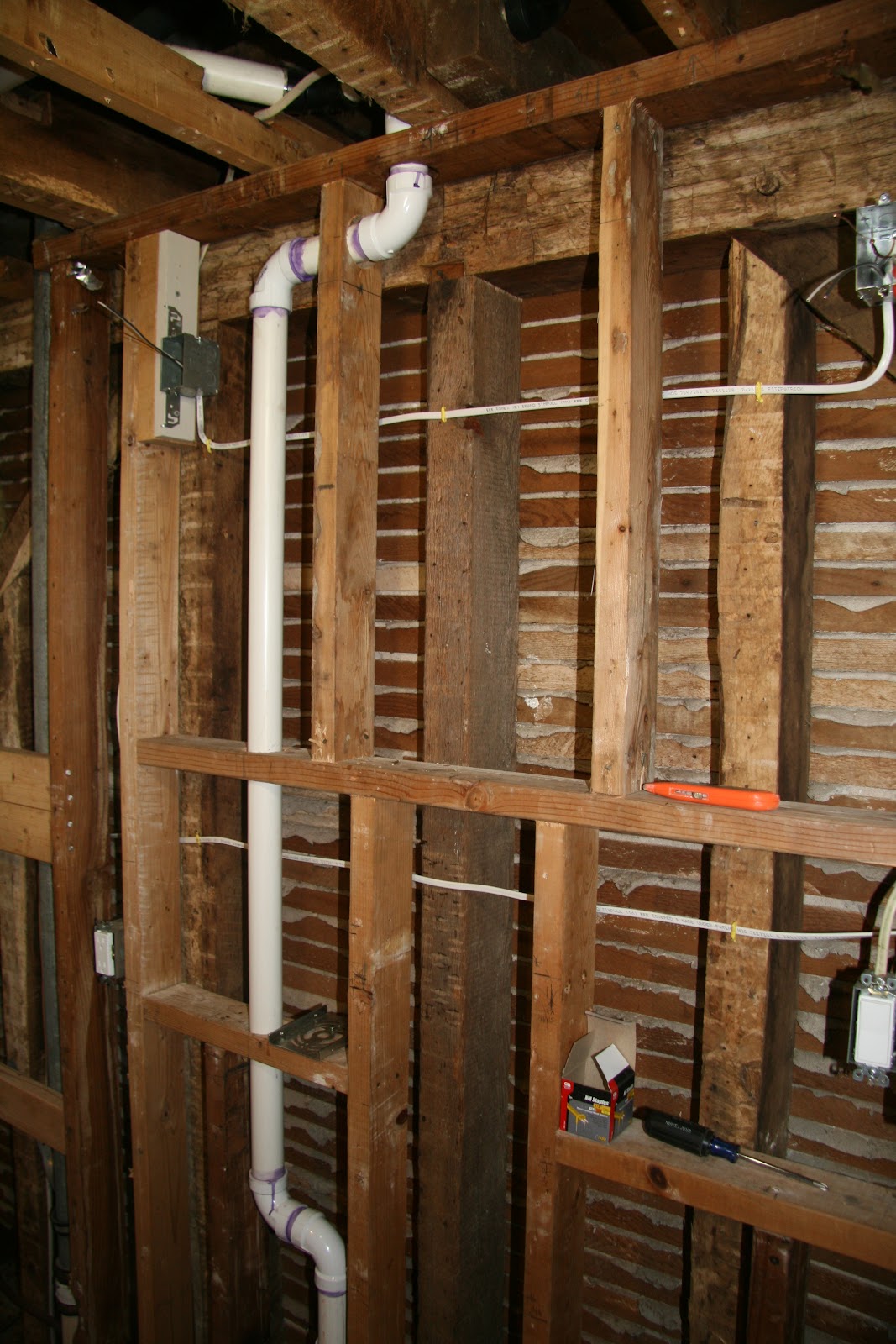 An Old Farm Rerouting Plumbing and Electrical