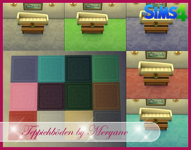 Sims 4 CC's The Best Walls & Rugs by Meryanes Sims