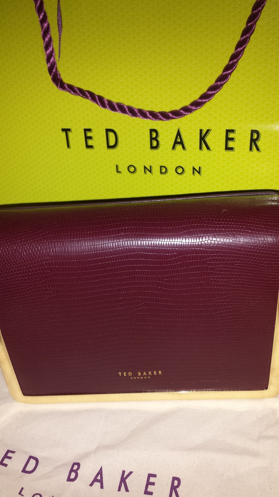 Anna, Look! My first ever purchase from Ted Baker.