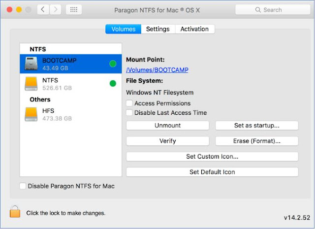 NTFS for Mac to enable write access to NTFS partition under Mac OS X