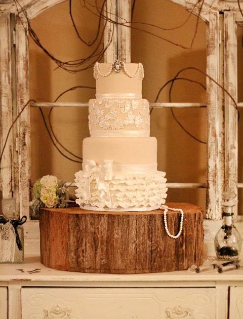 Wendy Woo Cakes A Country Shabby Chic Wedding Cake