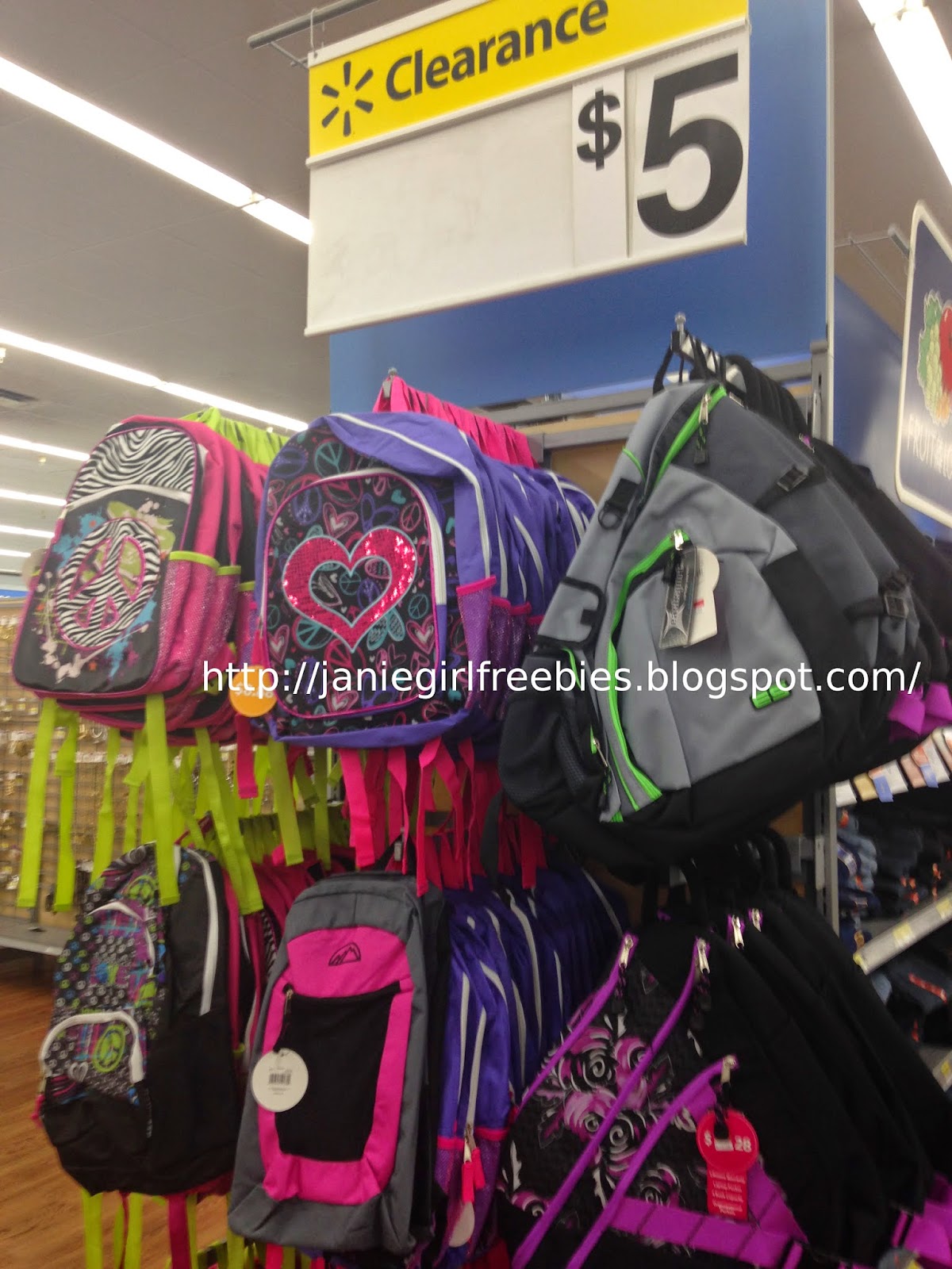 Janie Girl UPDATE Walmart Backpacks 1 InStore!