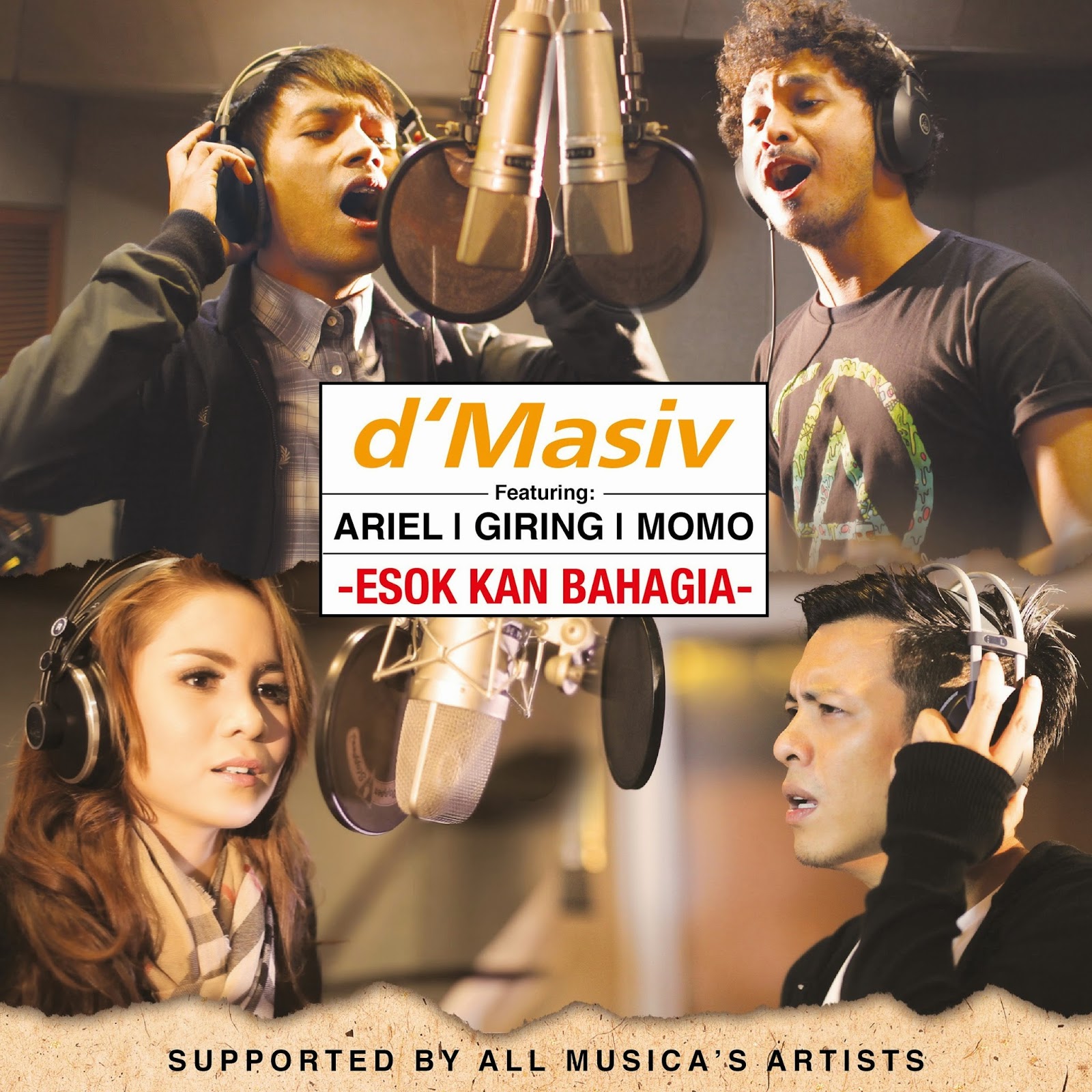 Lirik Lagu D'Masiv Feat Ariel Giring Momo - Esok Kan Bahagia