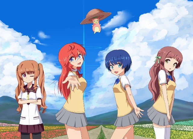 Gambar Anime Persahabatan 4 Orang Perempuan