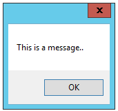 Code Example Center: C# - How to show the most easy message box