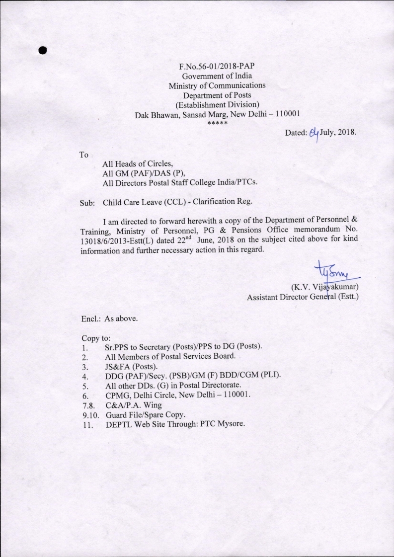 Clarification on Child Care Leave CCL