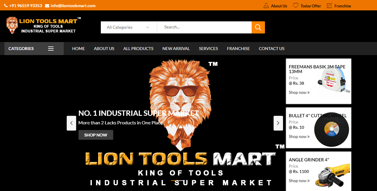 Lion Tools Mart Industrial Supermarket Coimbatore Tools Market