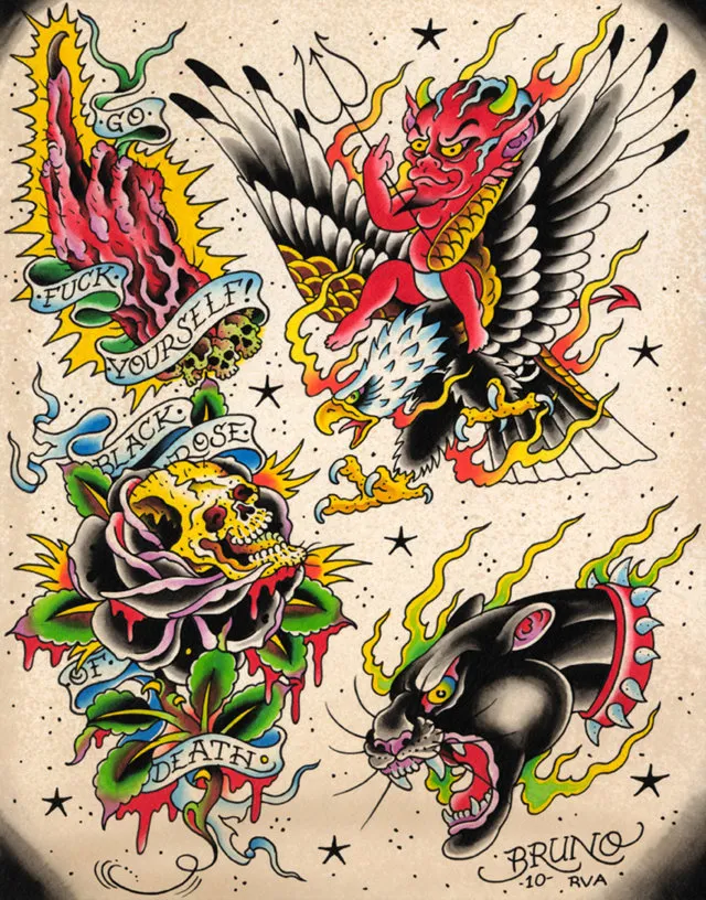 Tatuajes tradicionales diseños