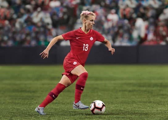 カナダ女子代表 2019 ユニフォーム-FIFA女子ワールドカップ-ホーム