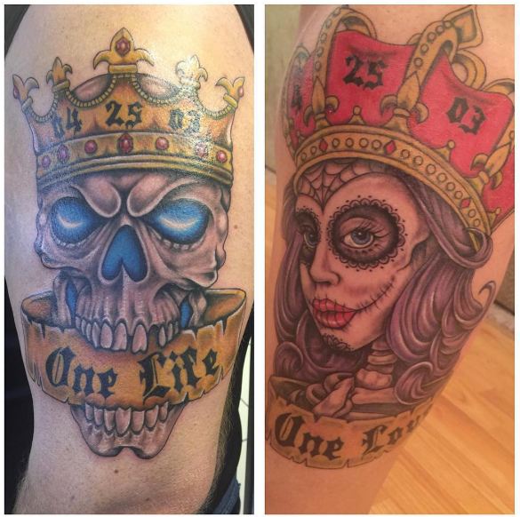 King and Queen Tattoos