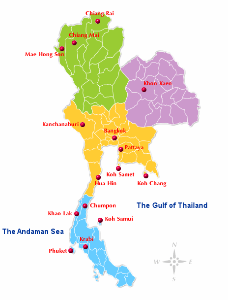 Resultado de imagen de thailand political map