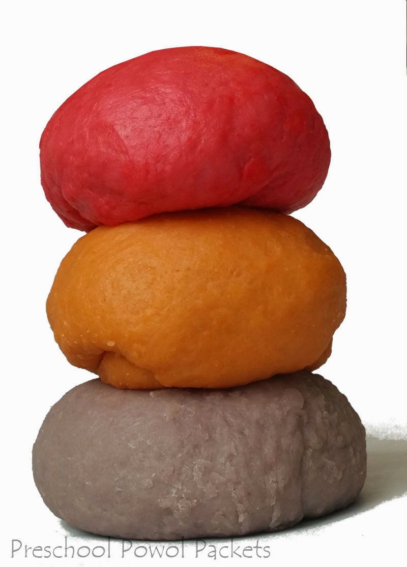 Edible Scented Saltfree Rainbow Play Dough! Preschool Powol Packets