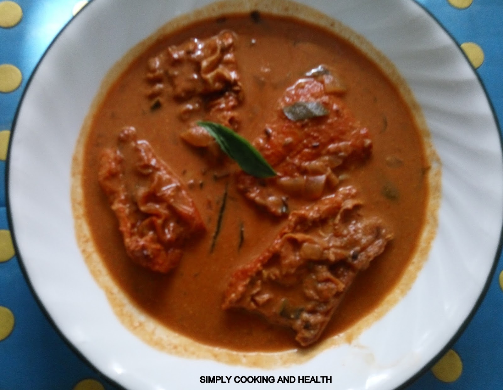 Simply Cooking and Health Healthy Air fried Snapper fish gravy