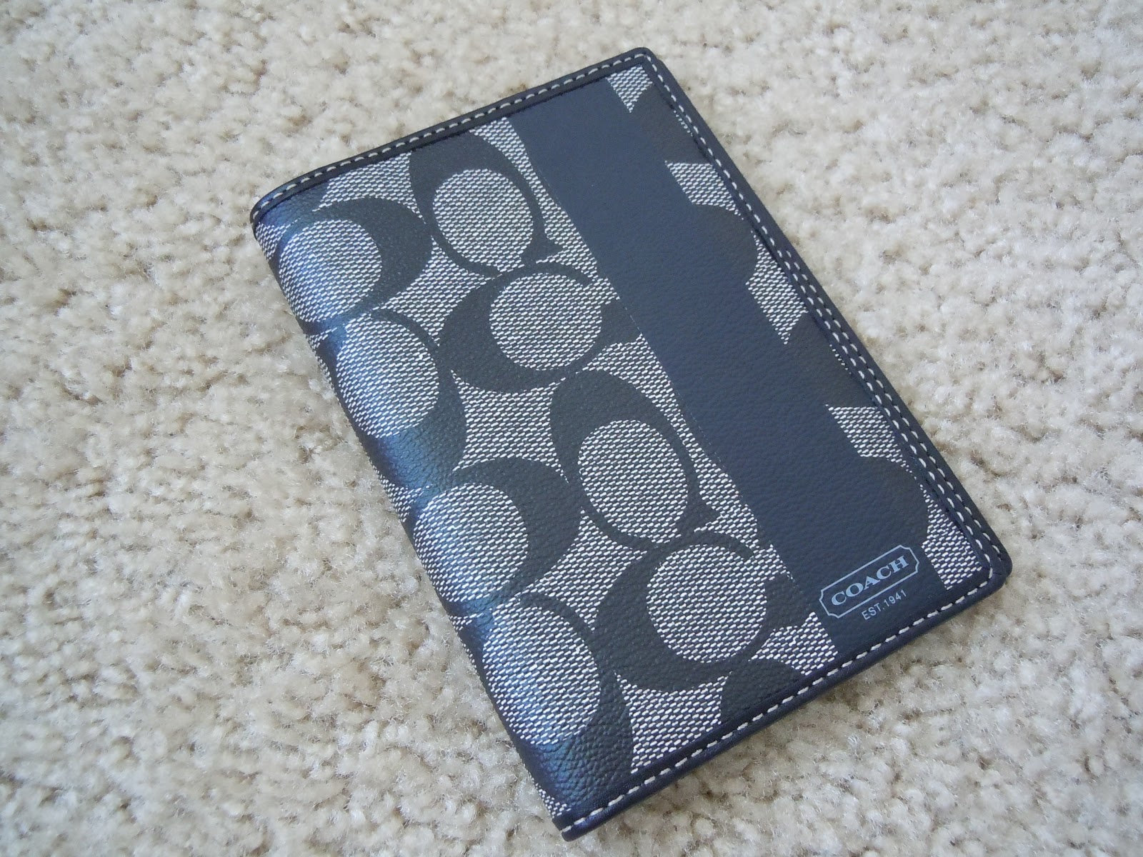 Pam's Coach & Kate Spade Blog COACH Chelsea Black Passport Holder Case S85 (inclu