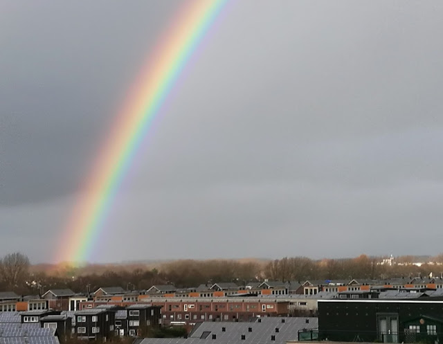 Spectacular rainbows over Alkmaar North Holland  2
