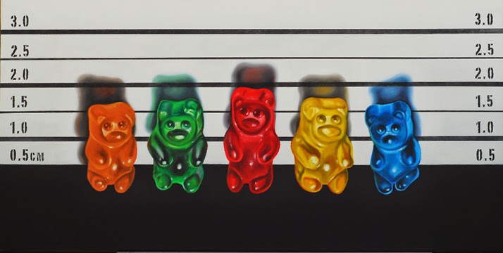 gummy near art, the usual suspects, oil paining jeanne vadeboncoeur