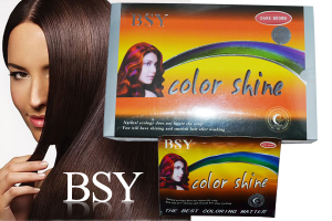 JUAL Shampoo BSY Color Dark Brown-BSY Claret# membuat warna rambut alami