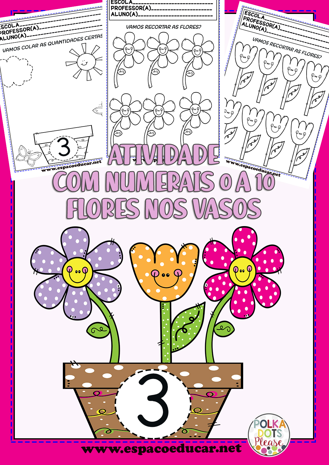 Jogo online para crianças de 3, 4 e 5 anos: Jogo das flores