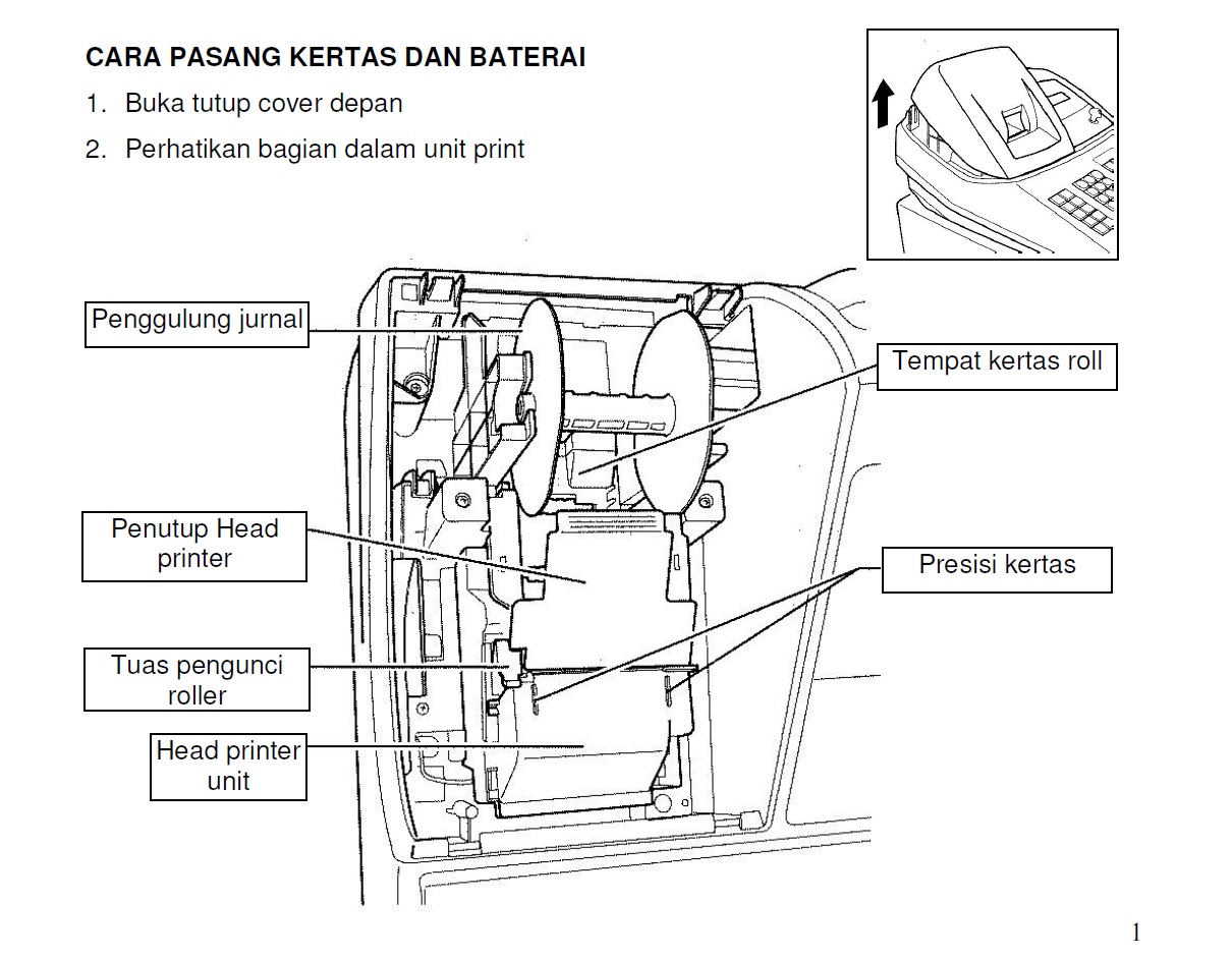 Cara mengganti baterai mesin kasir cash register sharp xe a 203. Posisi kunci di REG -Buka cover penutup baterai - Nyalakan mesin cash register - Pasang 3 ...