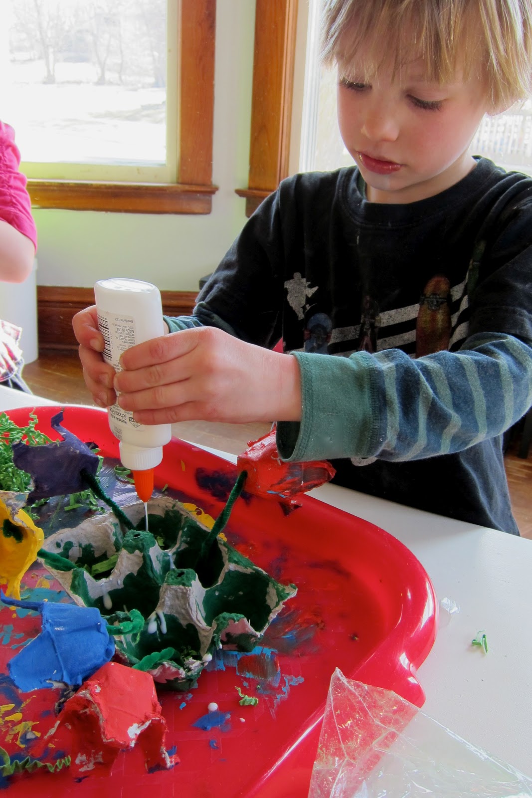 Egg Carton Flower Garden