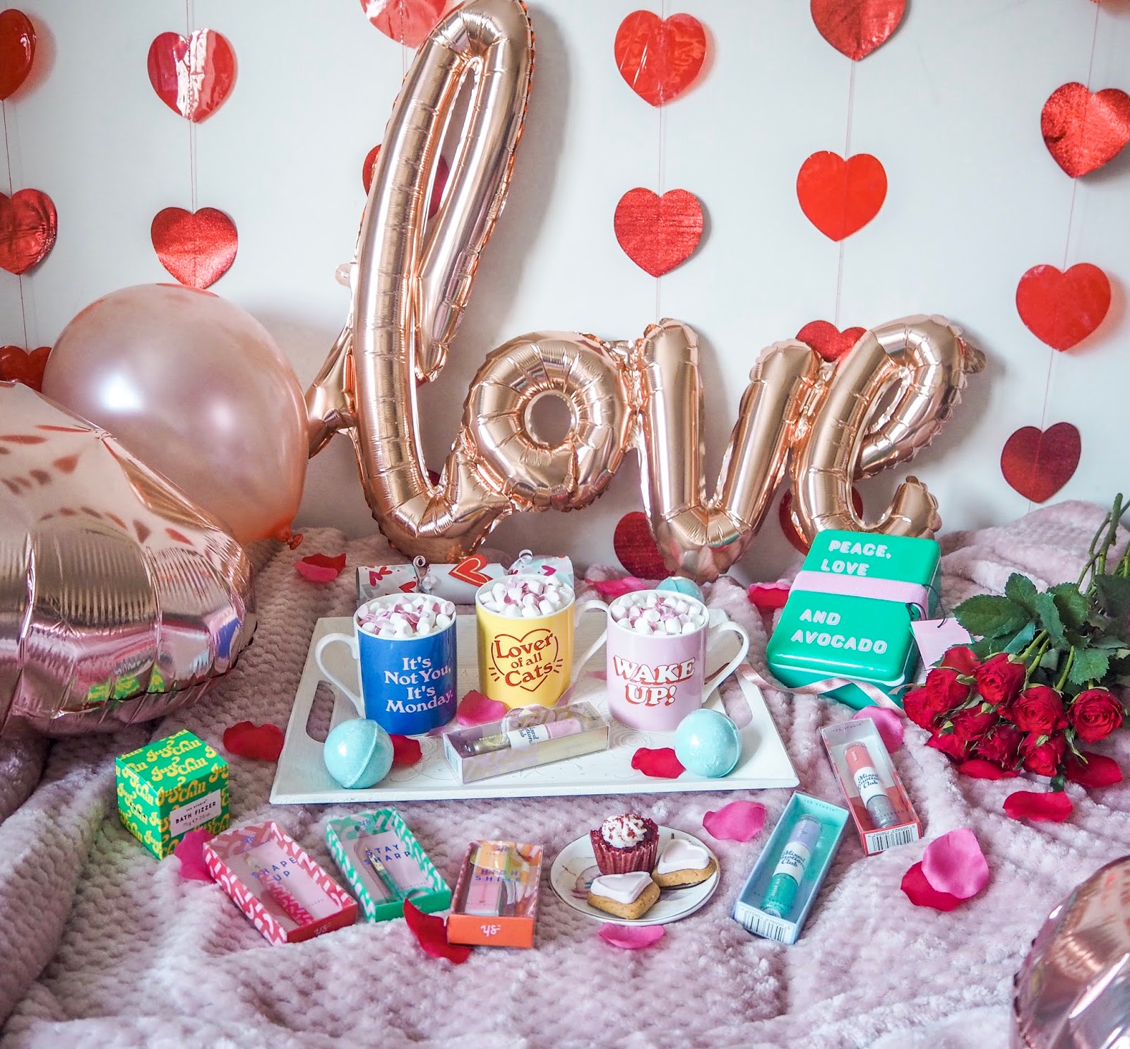 Celebrating Galentine's Day feat. Yes Studio, UK Blogger, Katie Kirk Loves, Galentines Gifts, Gifts for Her, Valentines Gifts, Girls Night, Girlie Day, Girls Night In, Valentines Style, Yes Studio Designs
