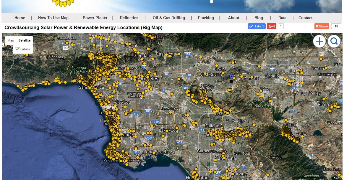Southern California Solar Farms and Solar Parking Locations