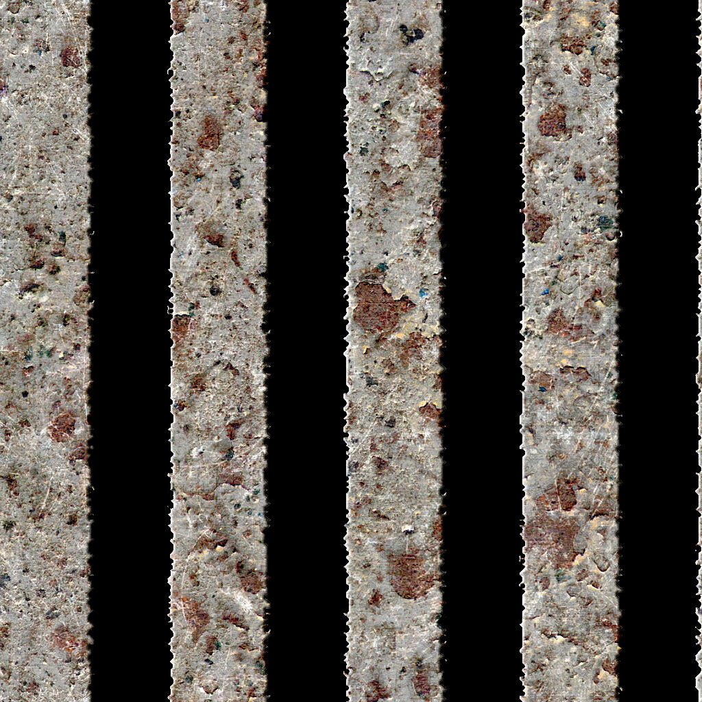 HIGH RESOLUTION TEXTURES Seamless rusted metal bars