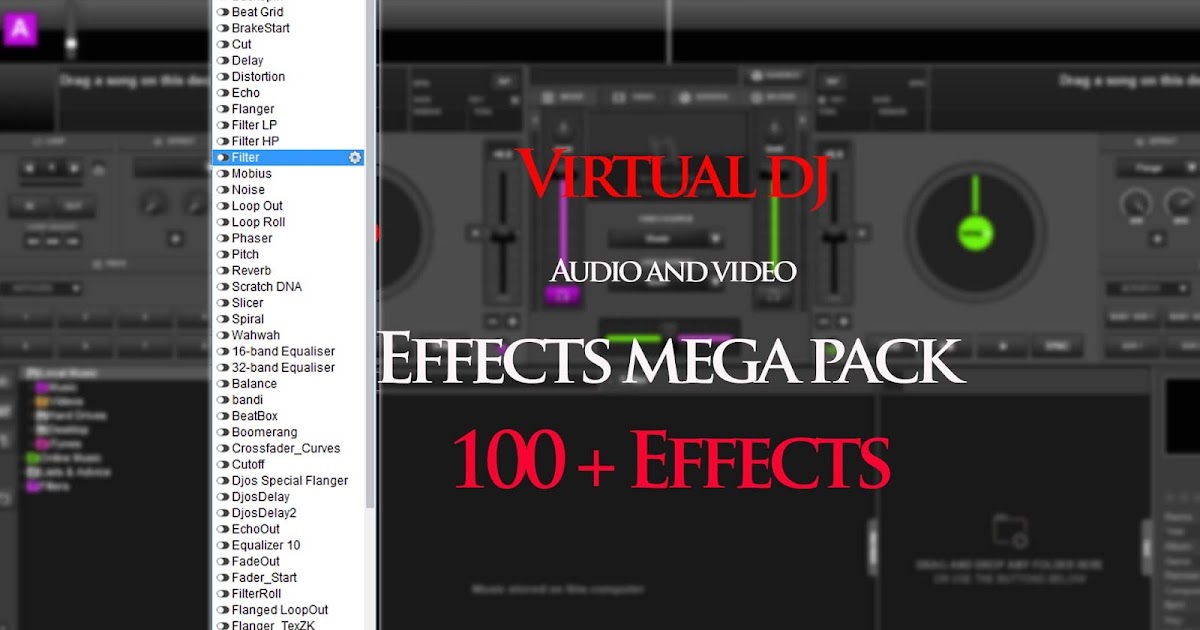 Virtual dj video effects