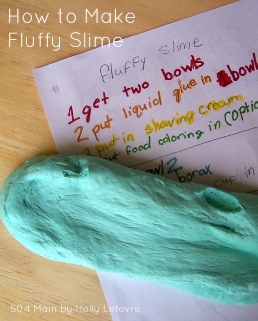 504 Main by Holly Lefevre How to Make Fluffy Slime