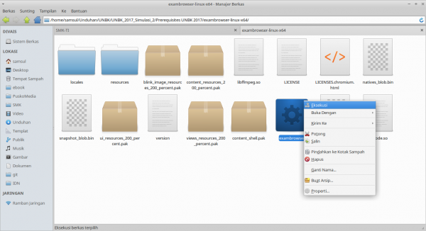Cara Menjalankan ExamBrowser Client di GNU/Linux Cara Menjalankan ExamBrowser Client di GNU/Linux