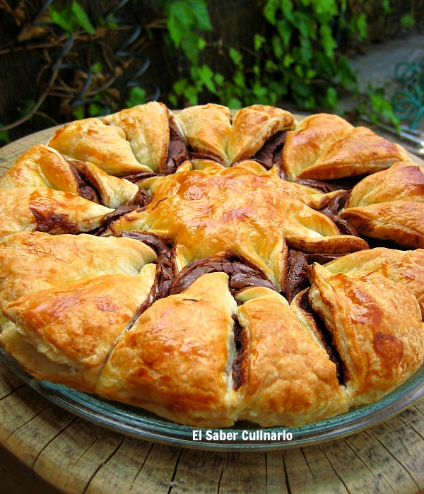 Cómo hacer una estrella de hojaldre con Nutella en 5 pasos