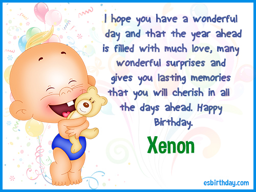 Xenon Happy Birthday Xenon Happy Birthday