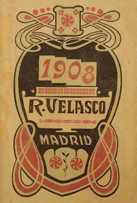 Portada del Alamanaque para 1908, Madrid: Regino Velasco Impresor (archivo del autor)