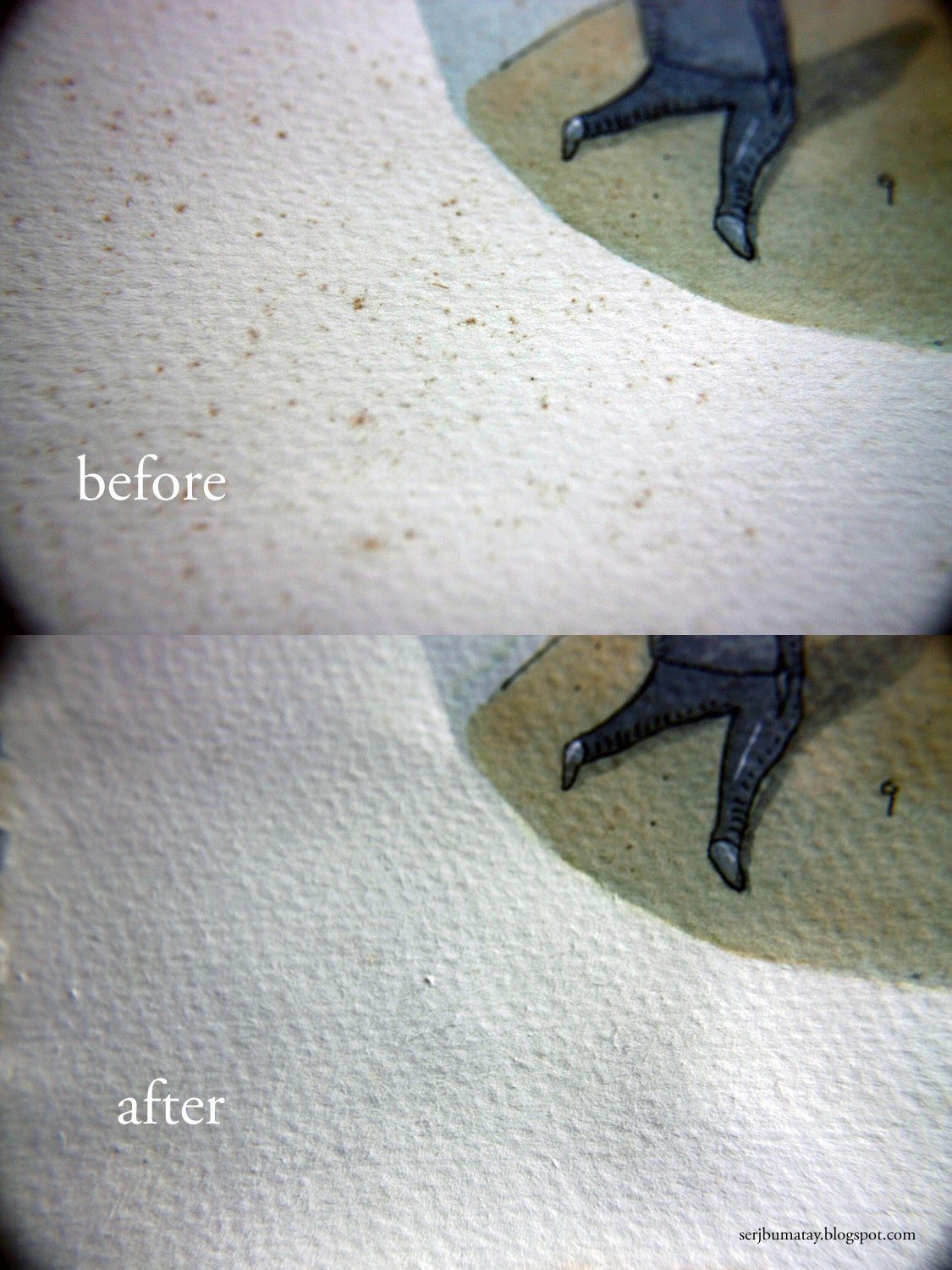 Thumbsucking How to remove yellow stains on paper