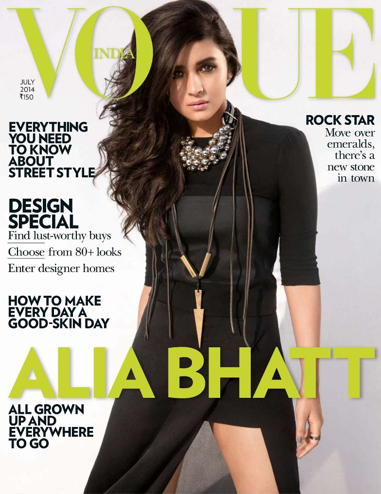 Alia Bhatt Vogue Magazine July 2014