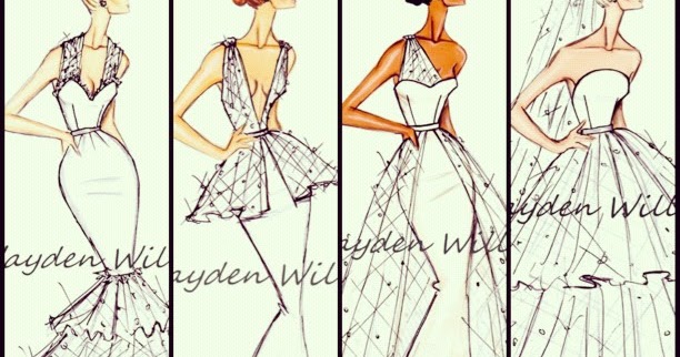 Hayden Williams Fashion Illustrations: Hayden Williams Bridal Couture ...