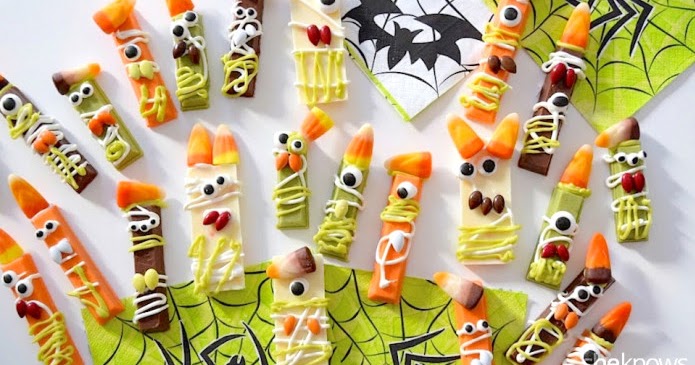 Sugar Swings! Serve Some: Colorful Halloween Candy Monsters