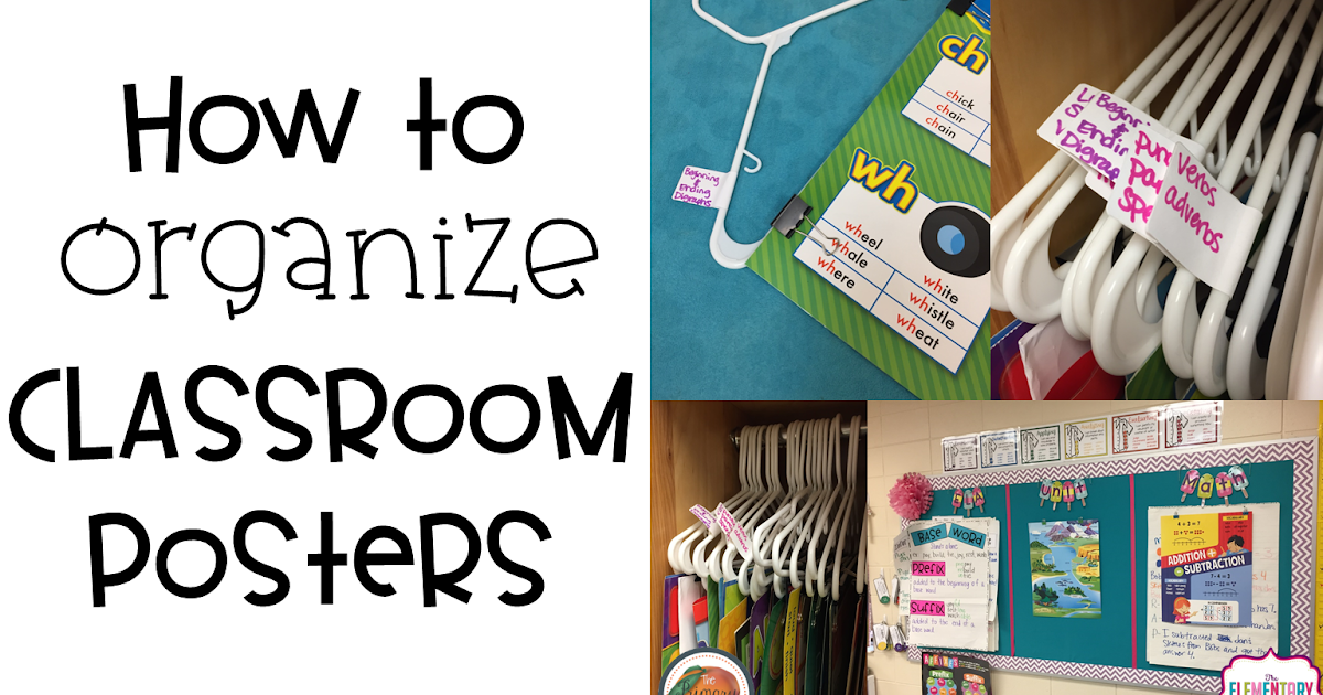 The Primary Peach How to Organize your Classroom Posters