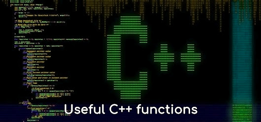 11 most useful functions in C++