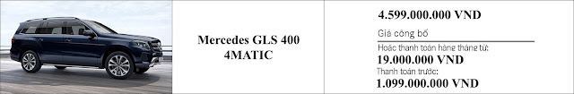Đánh giá giá xe Mercedes GLS 400 4MATIC 2019 Giá xe Mercedes GLS 400 4MATIC 2019 tại Mercedes Trường Chinh