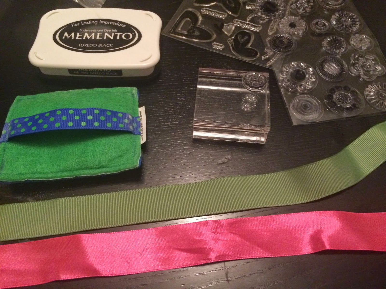 ScraPerfect Stamping On Ribbon Using the Perfect Crafting Pouch