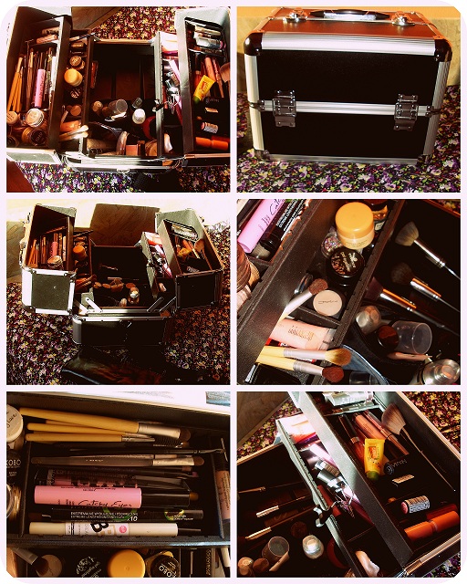 kufer kosmetyczny, kuferek na kosmetyki, kufer wizażysty, organizacja kosmetyków, organizery na kosmetyki