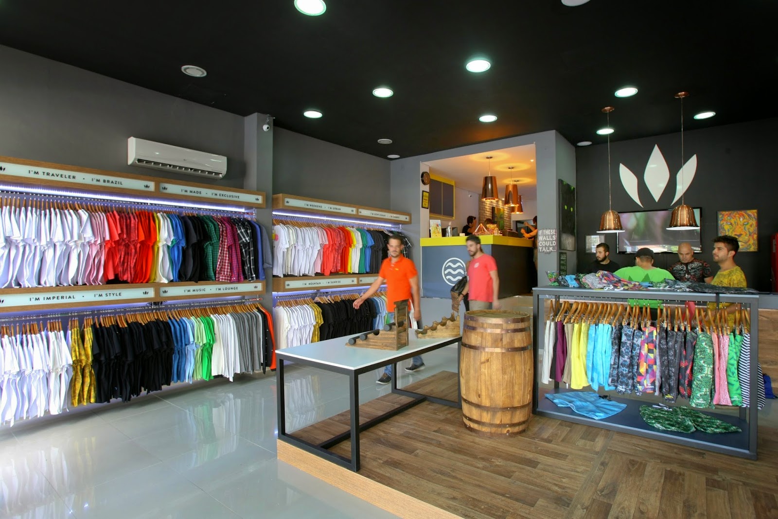 loja masculina de roupas